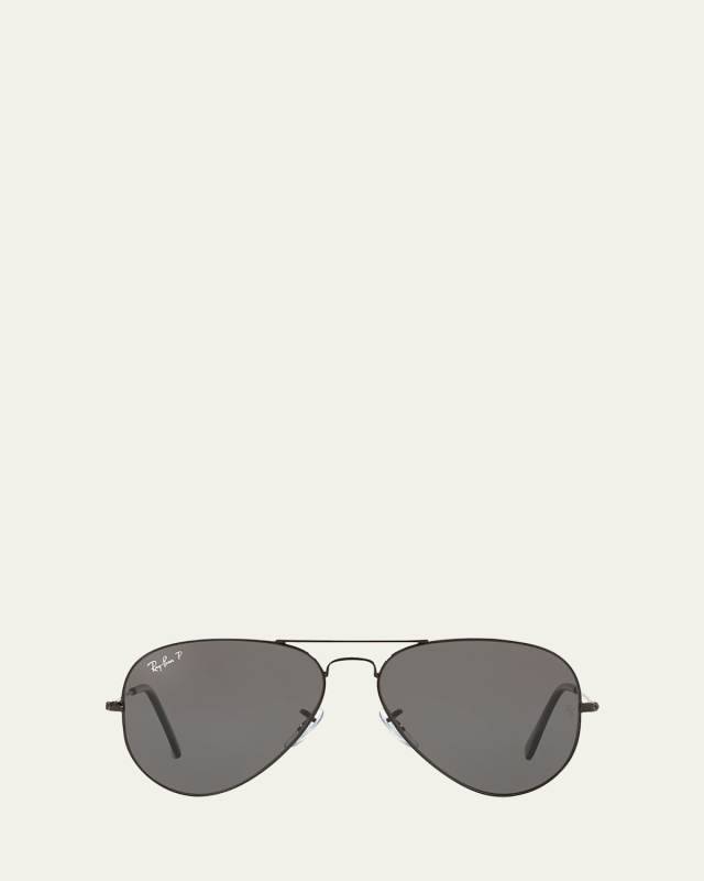 Metal Polarized Aviator Sunglasses